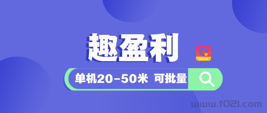 【趣盈利】长期可做，全新玩法已上线，每天有保底！