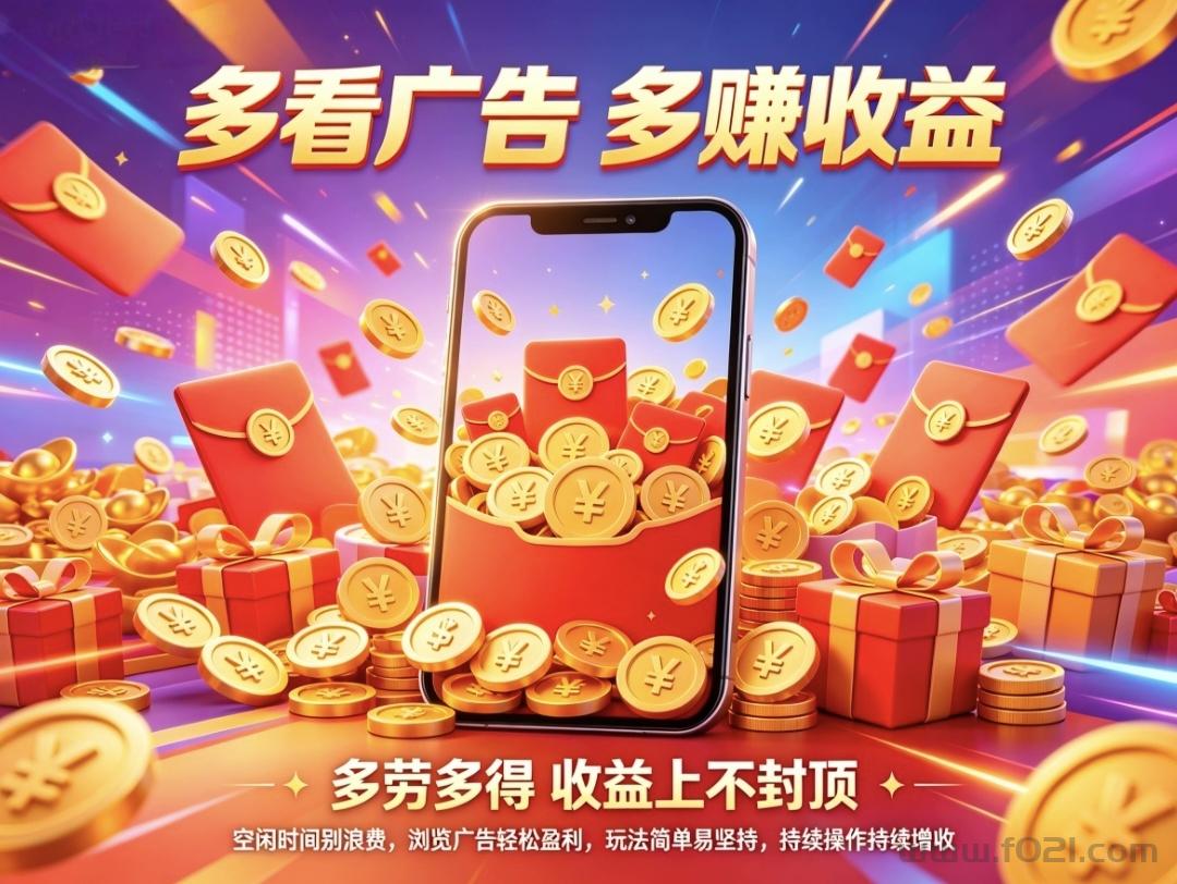 首码趣享零撸看广告直结收益吃肉红利期