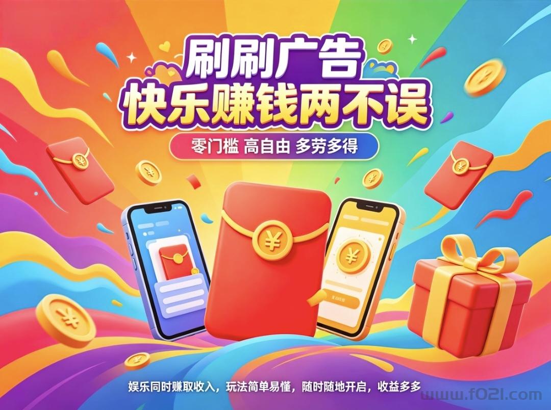 首码趣享零撸蓝海项目看广告收益直接进账太香了